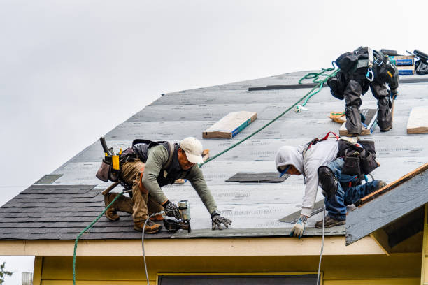 Professional Storm Damage Roof Repair technician working in Manasquan, NJ